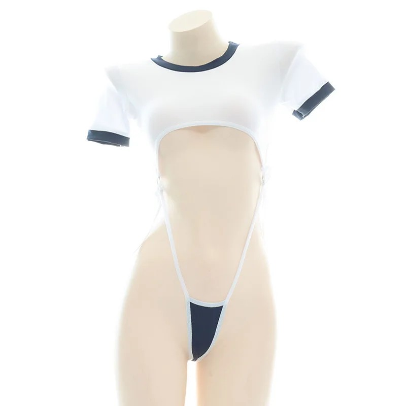 Cosplay Anime Women - Bodysuit imut, lingerie seksi, pakaian berlubang,