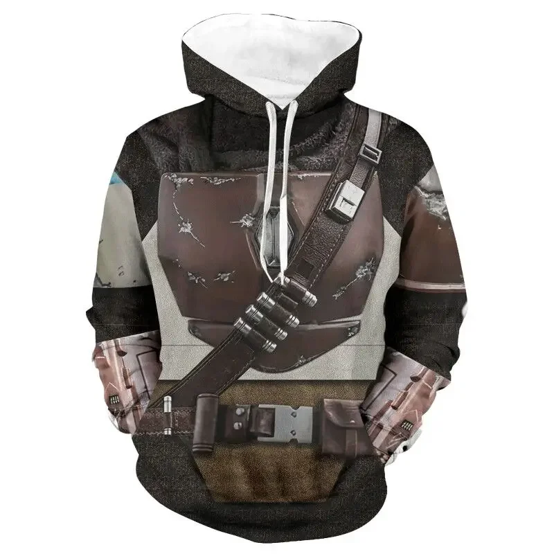 Cosplay Anime Basic - SW The Mandalorian Hoodies Kostum Cosplay