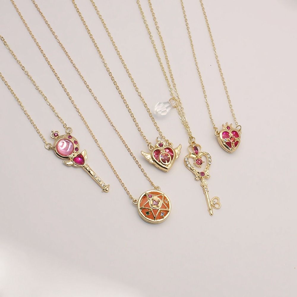 Sailor Moon Wand - Kalung kristal Anime alat peraga Cosplay