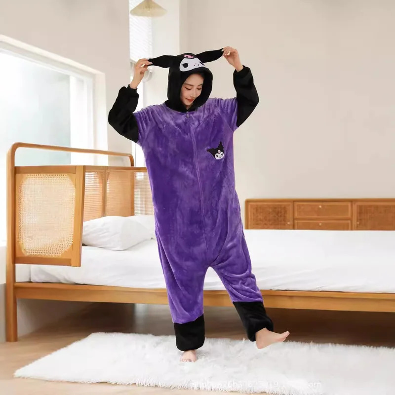 Anime Cosplay One Piece - Kostum Cosplay Anime Wanita Onesie Kuromi