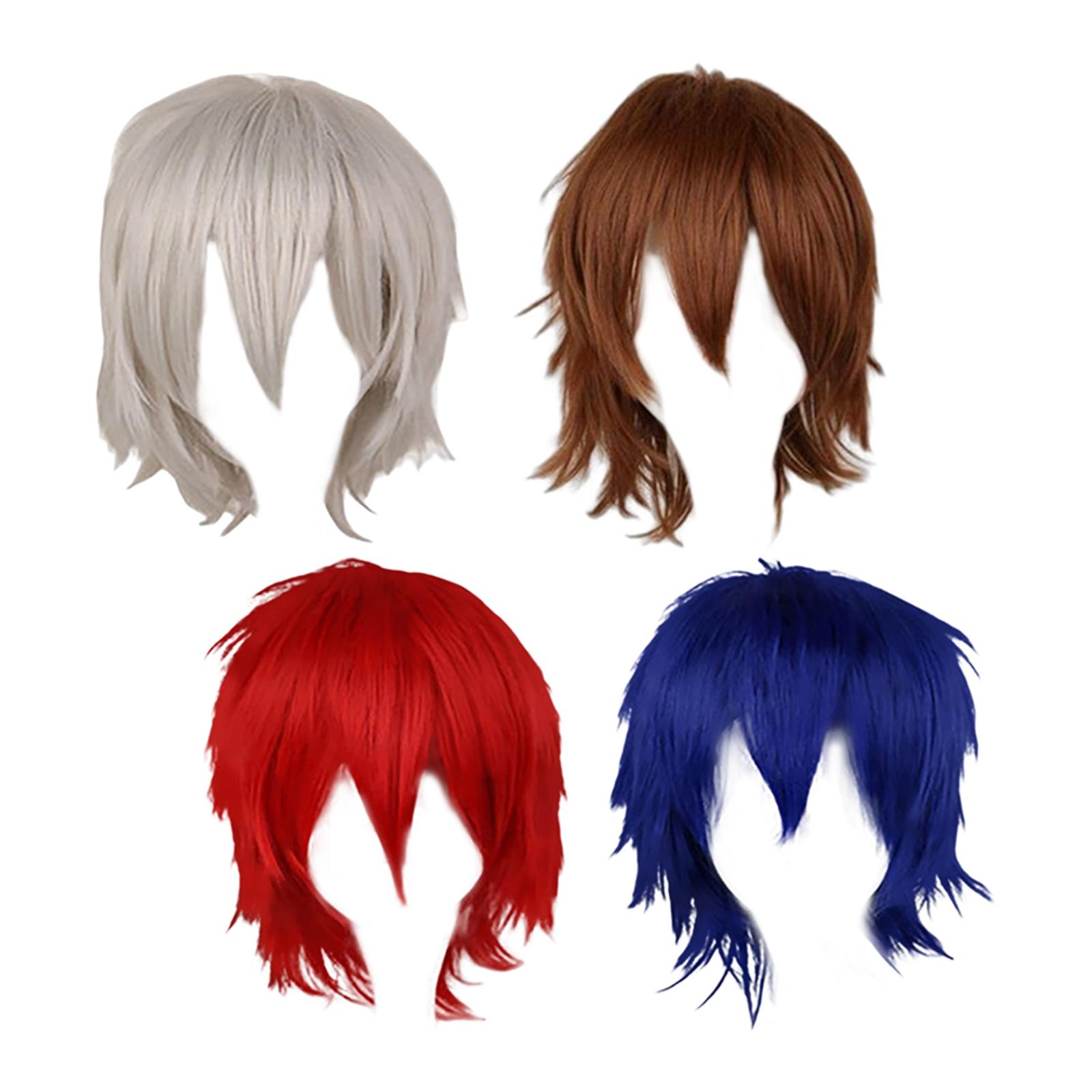 Cosplay Anime Basic - Wig Pendek Cosplay, Fashion Runcing Tahan
