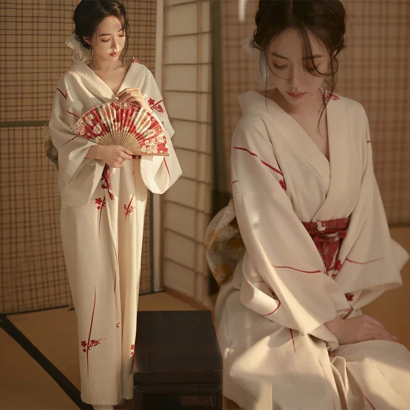 Asian Cosplay Anime - Kimono Tradisional Jepang Cardigan Gaun Wanita