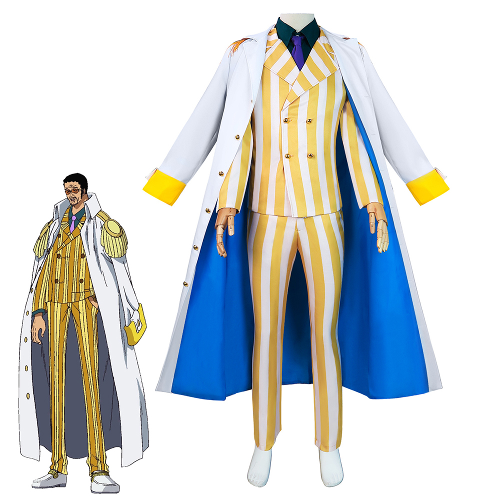 Anime Cosplay One Piece - Kostum Cosplay Seragam Angkatan Laut Borsalino