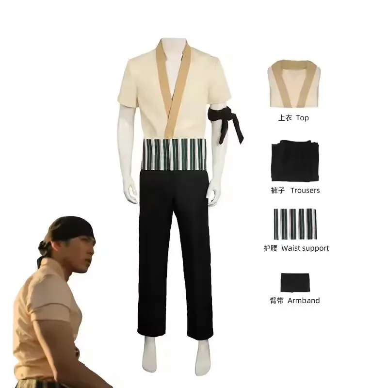Anime Cosplay One Piece - Kostum Cosplay Roronoa Zoro Versi Live