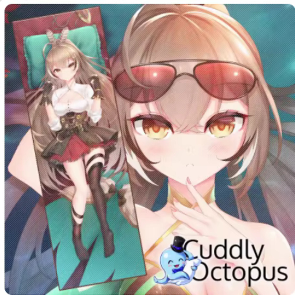 Anime Cosplay Youtuber - Sarung Bantal Dakimakura Nanashi Mumei Youtuber
