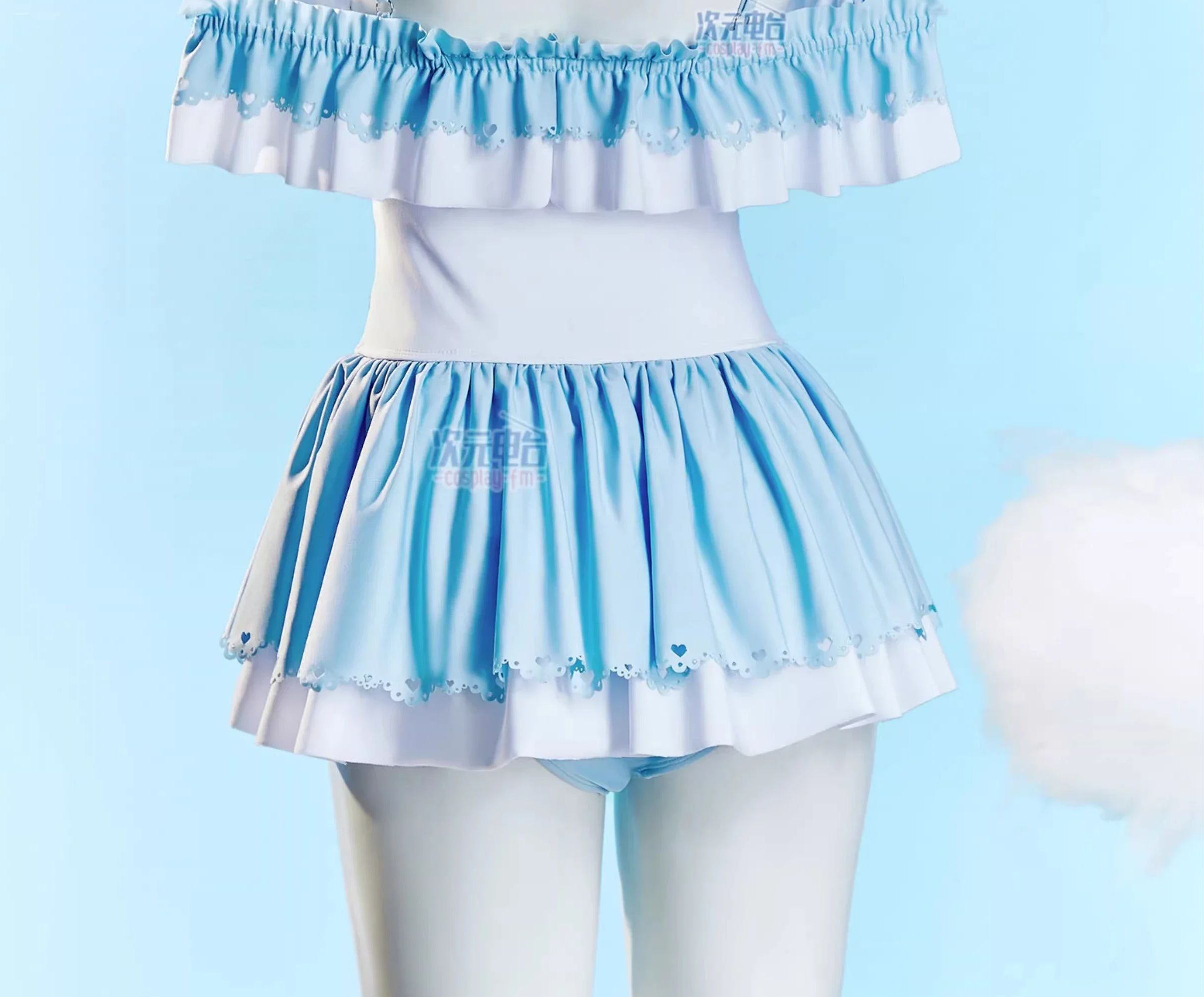 Anime Cosplay Girls - Kostum cosplay Cinnamoroll, baju renang satu
