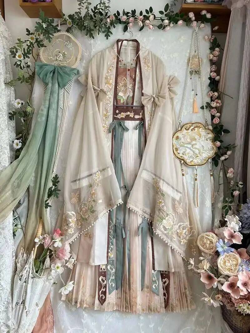 Anime Cosplay Outfits Female - Gaun Hanfu Wanita Tionghoa Kuno, Set