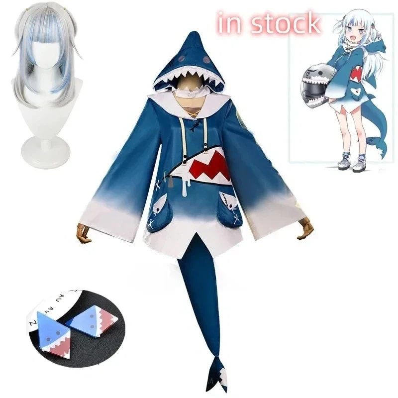 Anime Cosplay Youtuber - Kostum Cosplay Hololive ENG Gawr Gura,