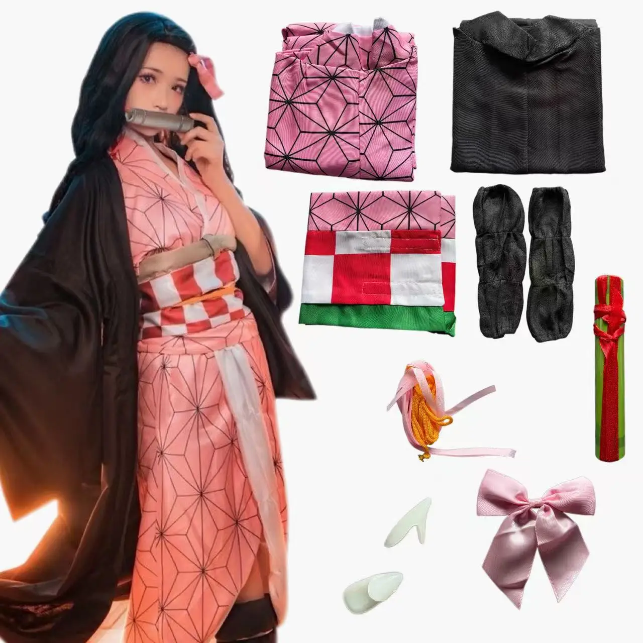 Kostum Cosplay Anime Kamado Ne - Anime Cosplay Realistic ulasan dan harga