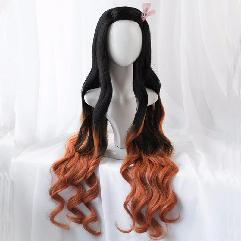 Wig Kamado Nezuko Cosplay Nezu - Anime Cosplay Realistic ulasan dan harga