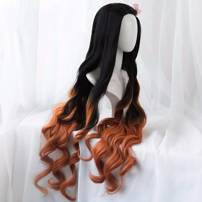 Wig Kamado Nezuko Cosplay Nezu - Anime Cosplay Realistic ulasan dan harga