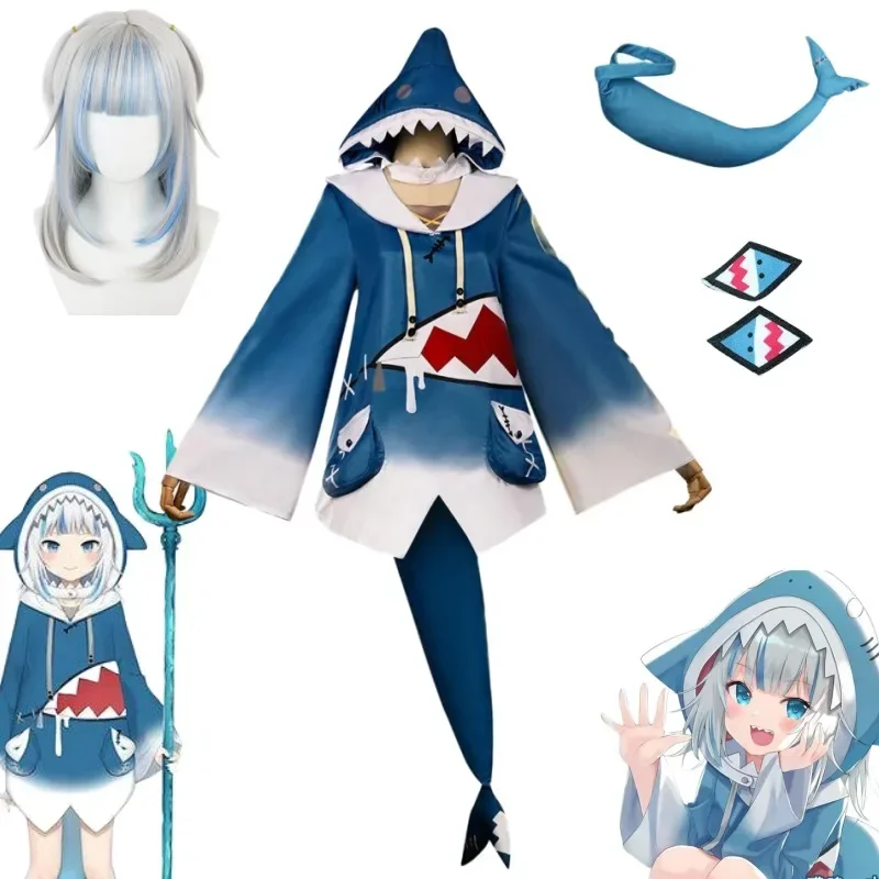 Kostum Cosplay Hololive Gawr G - Anime Cosplay Youtuber ulasan dan harga