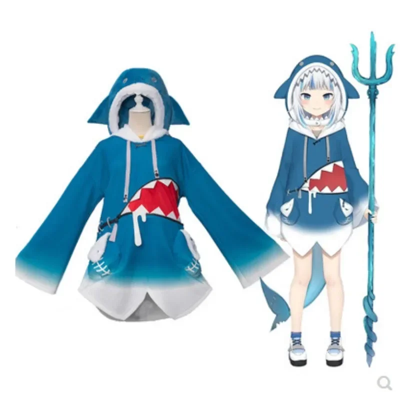 Kostum Cosplay Hololive Gawr G - Anime Cosplay Youtuber ulasan dan harga