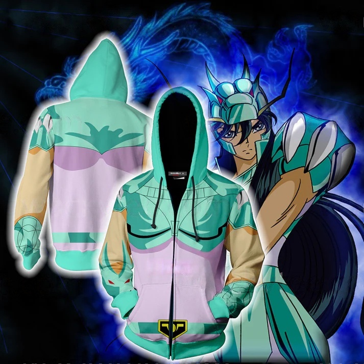 Hoodie Anime Saint Seiya 3D Pr - Cosplay Anime Basic ulasan dan harga