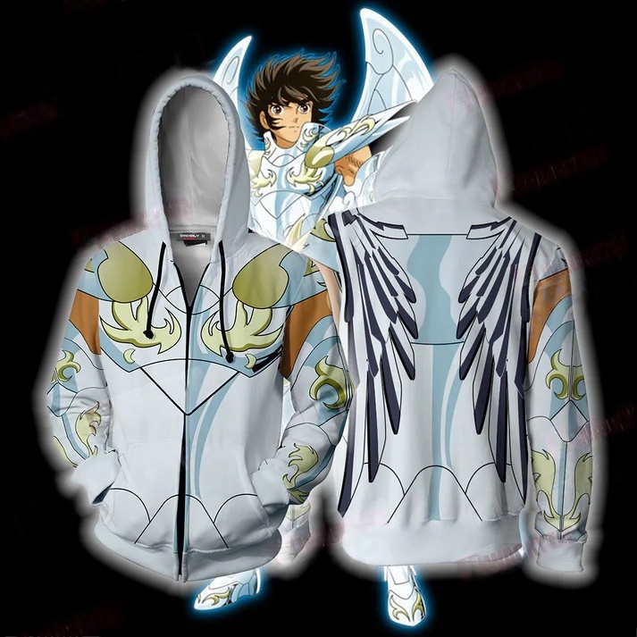 Hoodie Anime Saint Seiya 3D Pr - Cosplay Anime Basic ulasan dan harga