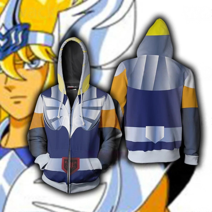 Hoodie Anime Saint Seiya 3D Pr - Cosplay Anime Basic ulasan dan harga