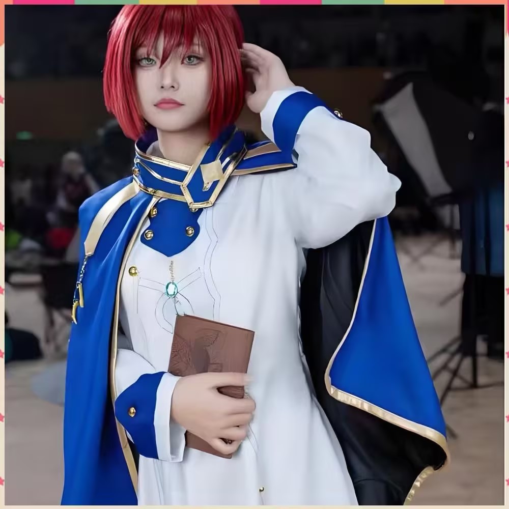 Kostum Cosplay Shirayuki Anime - Anime Cosplay With Red Hair ulasan dan harga