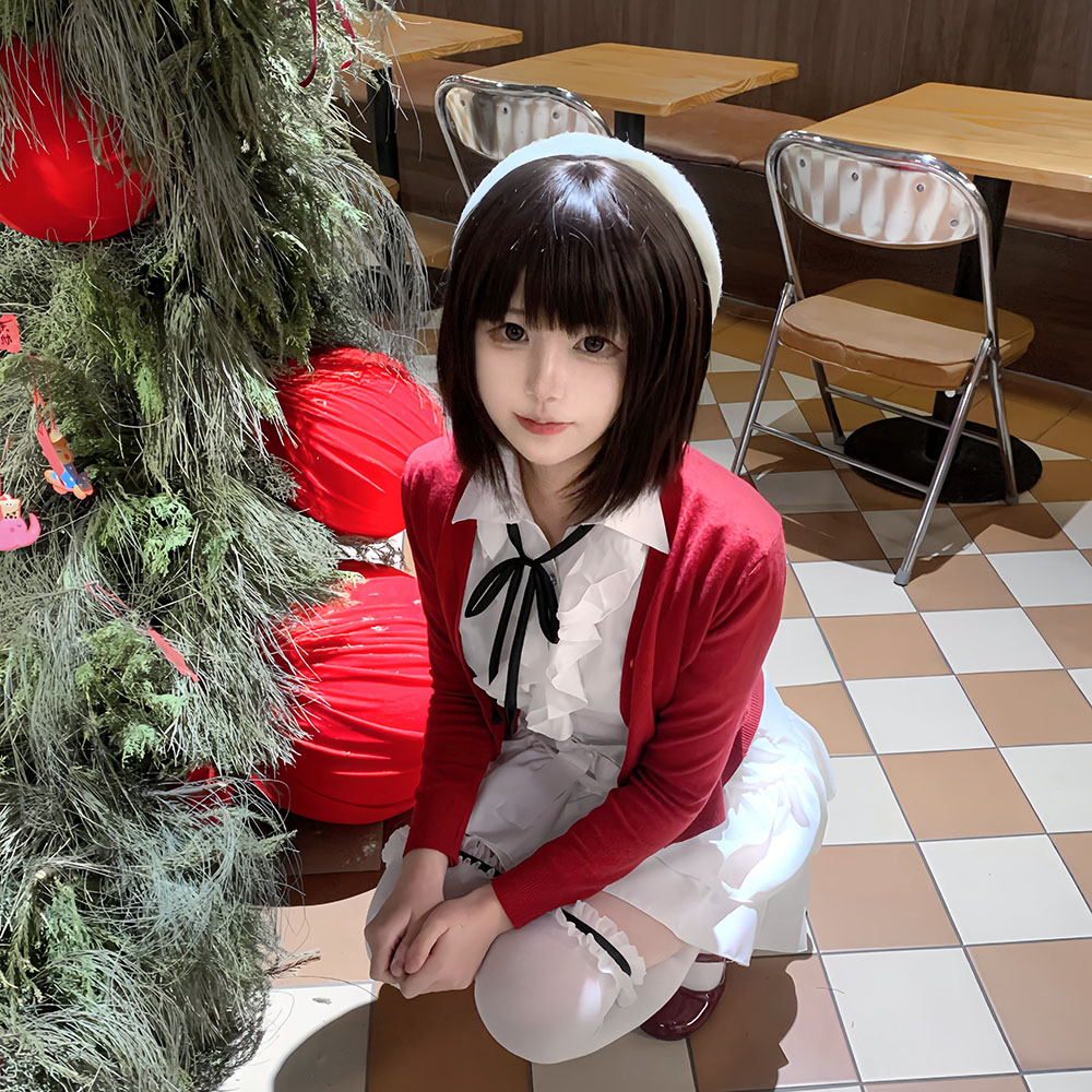 Set Rok Kemeja Mantel Merah An - Anime Cosplay Girls ulasan dan harga