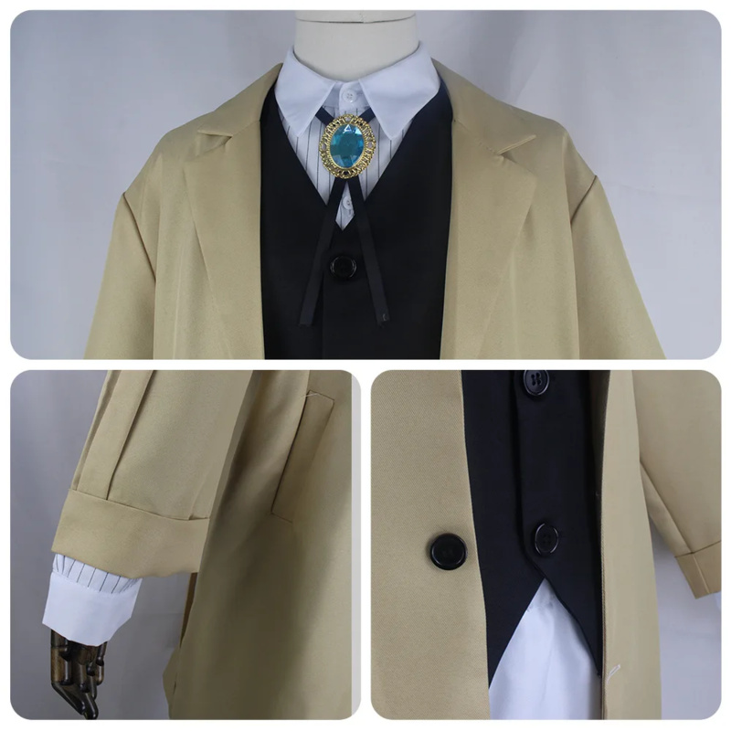 Bungo Stray Dogs Cosplay Dazai - Anime Cosplay Manga ulasan dan harga
