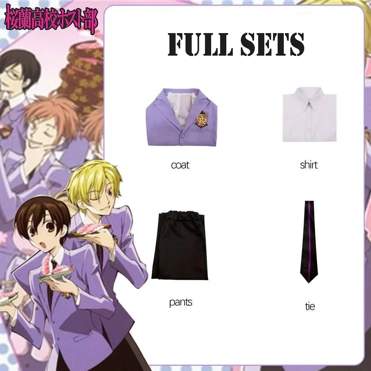 Kostum Cosplay Anime Ouran Hig - Cosplay Duo Anime ulasan dan harga