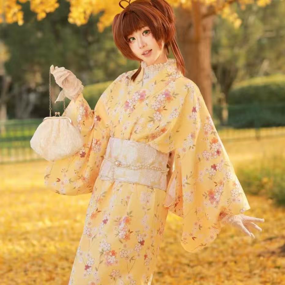 Kimono Kuning Lucu untuk Anak  - Asian Cosplay Anime ulasan dan harga