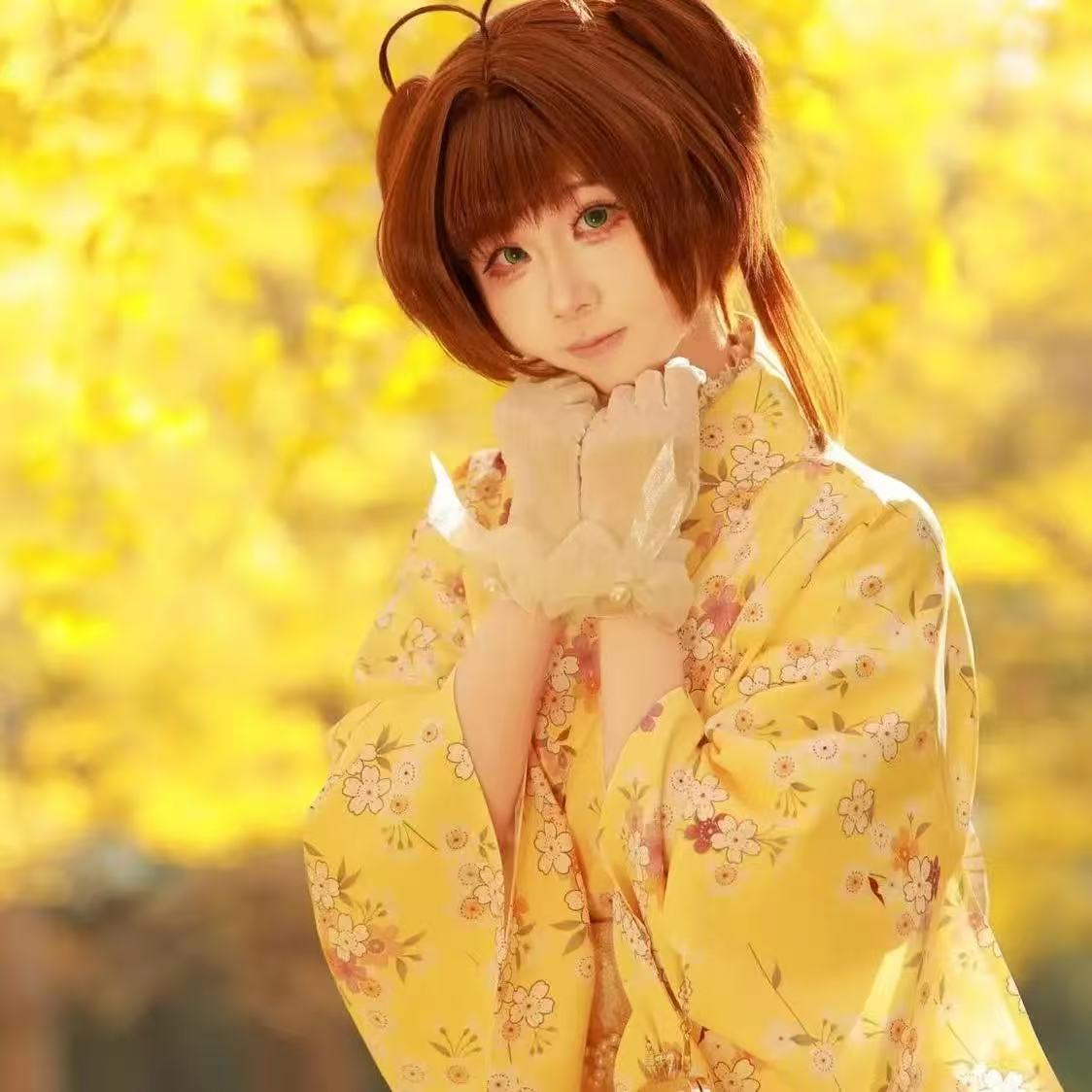 Kimono Kuning Lucu untuk Anak  - Asian Cosplay Anime ulasan dan harga