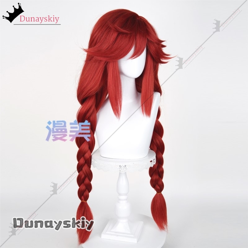 YiNuo@GACHIAKUTA Riyo Wig Cosp - Anime Cosplay With Red Hair ulasan dan harga